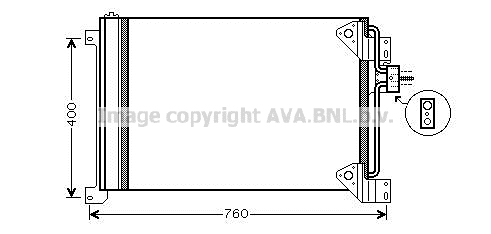 Condensator, climatizare IVA5081D AVA QUALITY COOLING