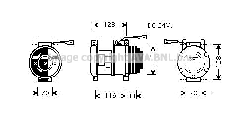 Compresor, climatizare IVAK072 AVA QUALITY COOLING