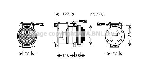 Compresor, climatizare IVAK073 AVA QUALITY COOLING