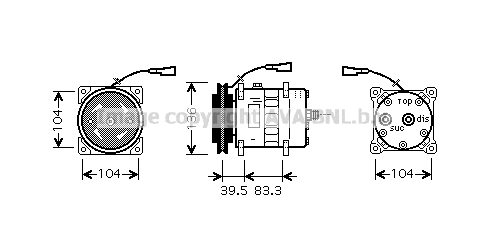 Compresor, climatizare IVAK093 AVA QUALITY COOLING
