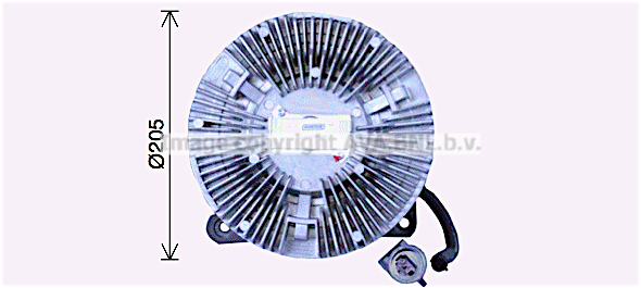 Cupla, ventilator radiator IVC144 AVA QUALITY COOLING
