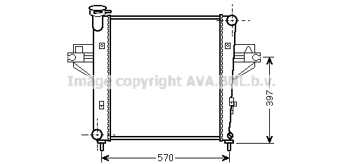 Radiator, racire motor JE2042 AVA QUALITY COOLING