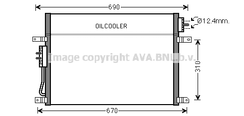 Condensator, climatizare JEA5050 AVA QUALITY COOLING