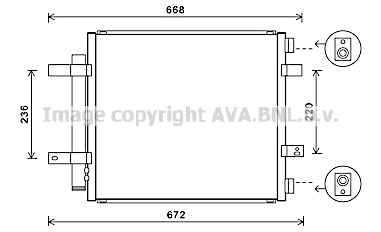 Condensator, climatizare JR5053D AVA QUALITY COOLING