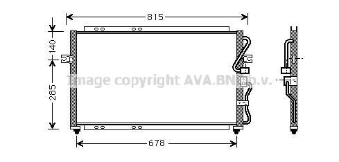 Condensator, climatizare KA5014 AVA QUALITY COOLING