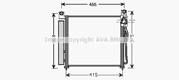 Condensator, climatizare KA5065D AVA QUALITY COOLING