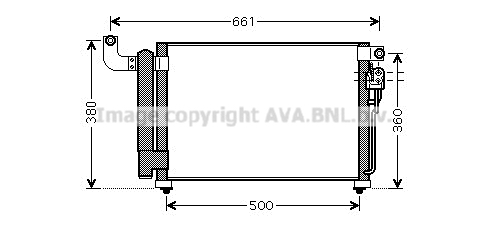 Condensator, climatizare KA5082D AVA QUALITY COOLING