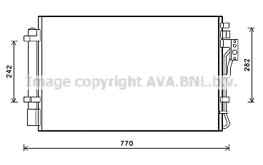 Condensator, climatizare KA5157D AVA QUALITY COOLING