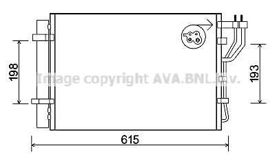 Condensator, climatizare KA5206D AVA QUALITY COOLING