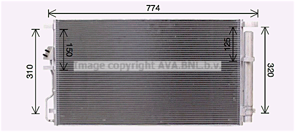 Condensator, climatizare KA5301D AVA QUALITY COOLING