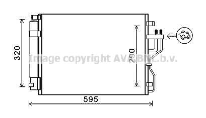 Condensator, climatizare KAA5151D AVA QUALITY COOLING