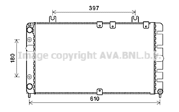 Radiator, racire motor LA2021 AVA QUALITY COOLING