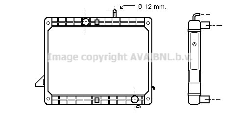 Radiator, racire motor ME2173 AVA QUALITY COOLING