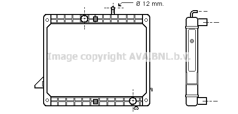 Radiator, racire motor ME2175 AVA QUALITY COOLING