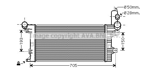 Radiator, racire motor ME2204 AVA QUALITY COOLING