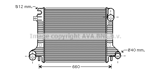 Radiator, racire motor ME2206 AVA QUALITY COOLING