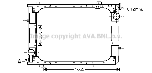Radiator, racire motor ME2221 AVA QUALITY COOLING