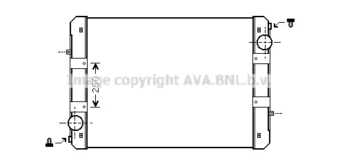 Radiator, racire motor ME2221N AVA QUALITY COOLING