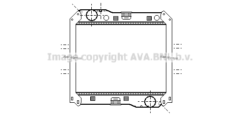 Radiator, racire motor ME2240 AVA QUALITY COOLING