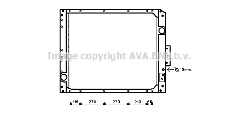 Radiator, racire motor ME2254 AVA QUALITY COOLING