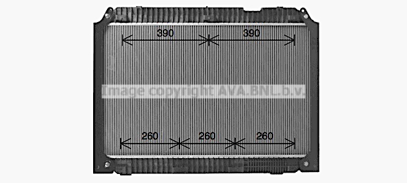 Radiator, racire motor ME2334 AVA QUALITY COOLING