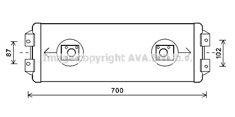 Radiator ulei, ulei motor ME3281 AVA QUALITY COOLING