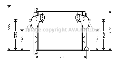 Intercooler, compresor ME4179 AVA QUALITY COOLING