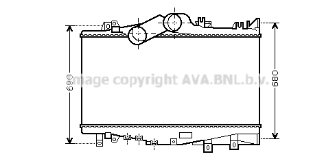 Intercooler, compresor ME4224 AVA QUALITY COOLING