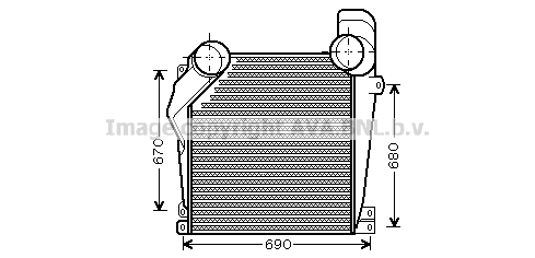 Intercooler, compresor MEA4226 AVA QUALITY COOLING