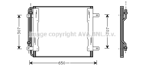Condensator, climatizare ME5145 AVA QUALITY COOLING