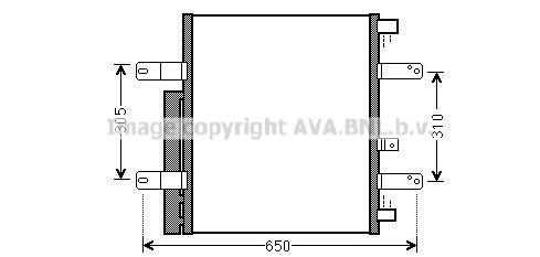 Condensator, climatizare ME5238D AVA QUALITY COOLING