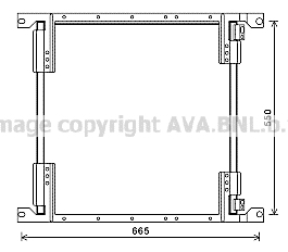 Condensator, climatizare ME5289 AVA QUALITY COOLING