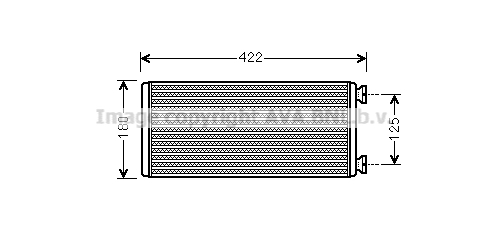 Schimbator caldura, incalzire habitaclu ME6248 AVA QUALITY COOLING