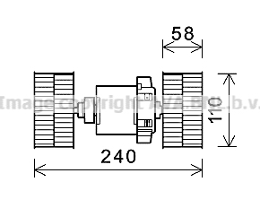 Ventilator, habitaclu ME8288 AVA QUALITY COOLING