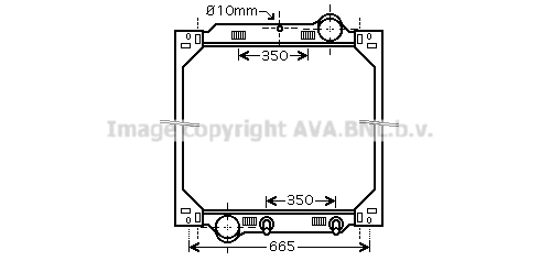 Radiator, racire motor MEA2222 AVA QUALITY COOLING