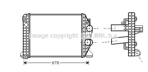 Intercooler, compresor MEA4198 AVA QUALITY COOLING