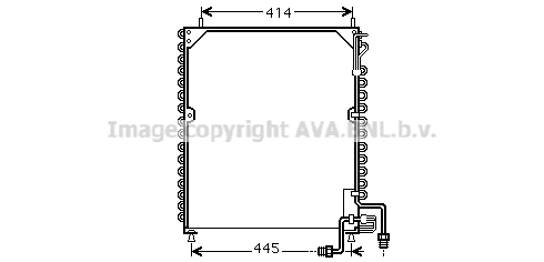 Condensator, climatizare MEA5199 AVA QUALITY COOLING