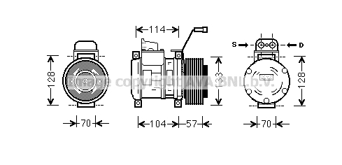 Compresor, climatizare MEAK190 AVA QUALITY COOLING