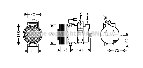 Compresor, climatizare MEAK239 AVA QUALITY COOLING