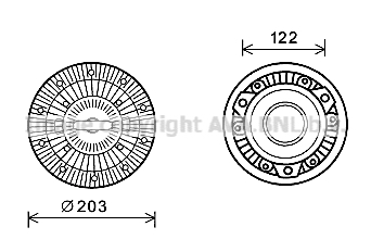 Cupla, ventilator radiator MEC267 AVA QUALITY COOLING