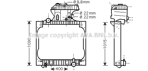 Radiator, racire motor MN2016 AVA QUALITY COOLING