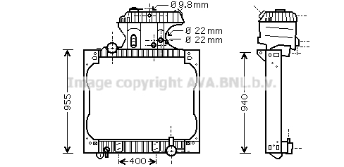 Radiator, racire motor MN2043 AVA QUALITY COOLING