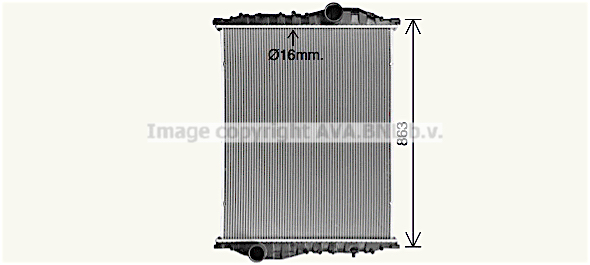 Radiator, racire motor MN2110N AVA QUALITY COOLING
