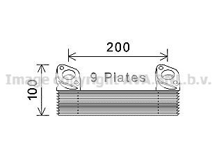Radiator ulei, ulei motor MN3090 AVA QUALITY COOLING