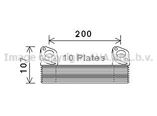 Radiator ulei, ulei motor MN3091 AVA QUALITY COOLING