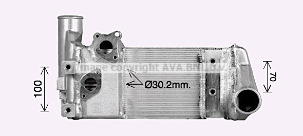 Radiator, retarder MN3159 AVA QUALITY COOLING