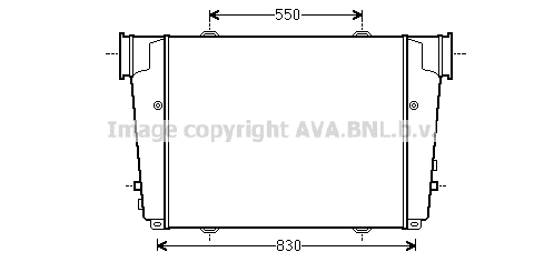 Intercooler, compresor MN4060 AVA QUALITY COOLING