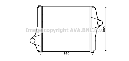 Intercooler, compresor MN4062 AVA QUALITY COOLING