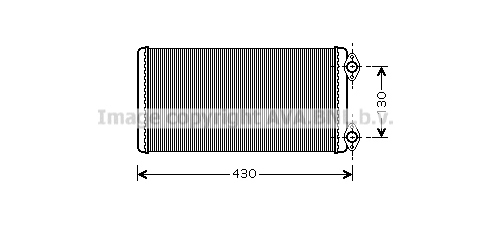Schimbator caldura, incalzire habitaclu MN6030 AVA QUALITY COOLING