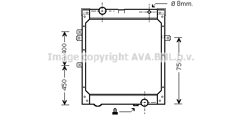 Radiator, racire motor MNA2004 AVA QUALITY COOLING